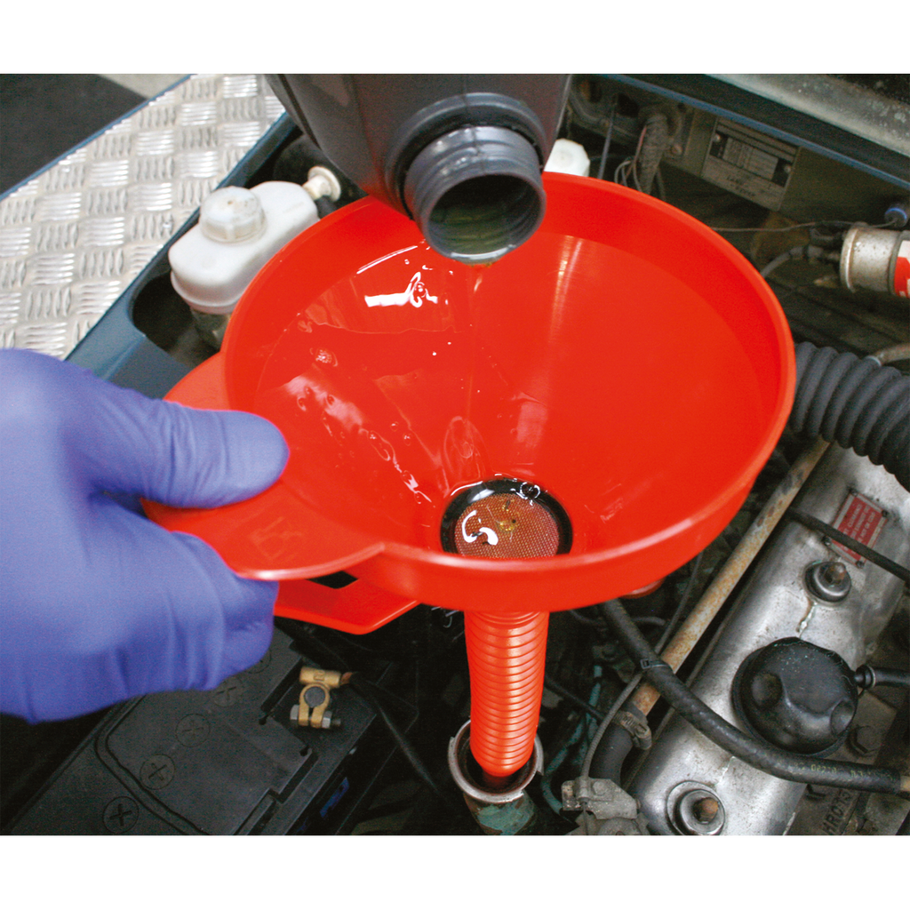 Flexible Spout Funnel with Filter 160mm - Medium