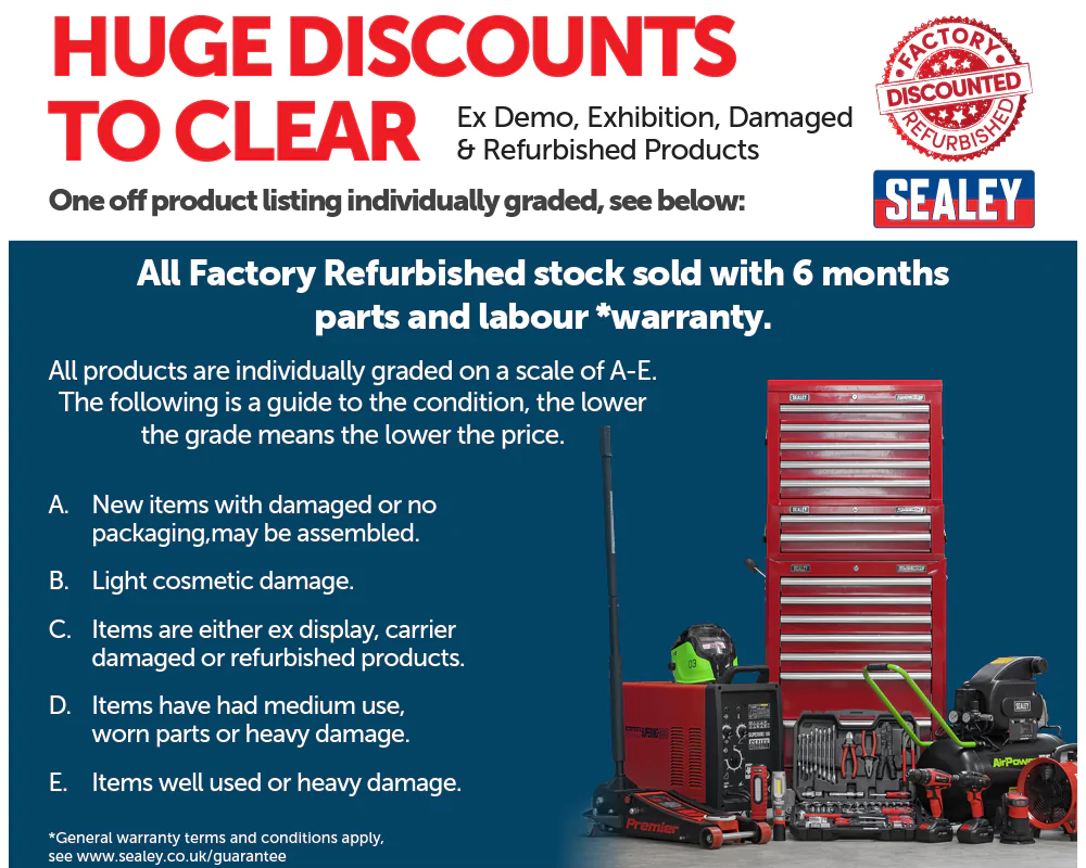 Sealey Refurbished Stock Grades