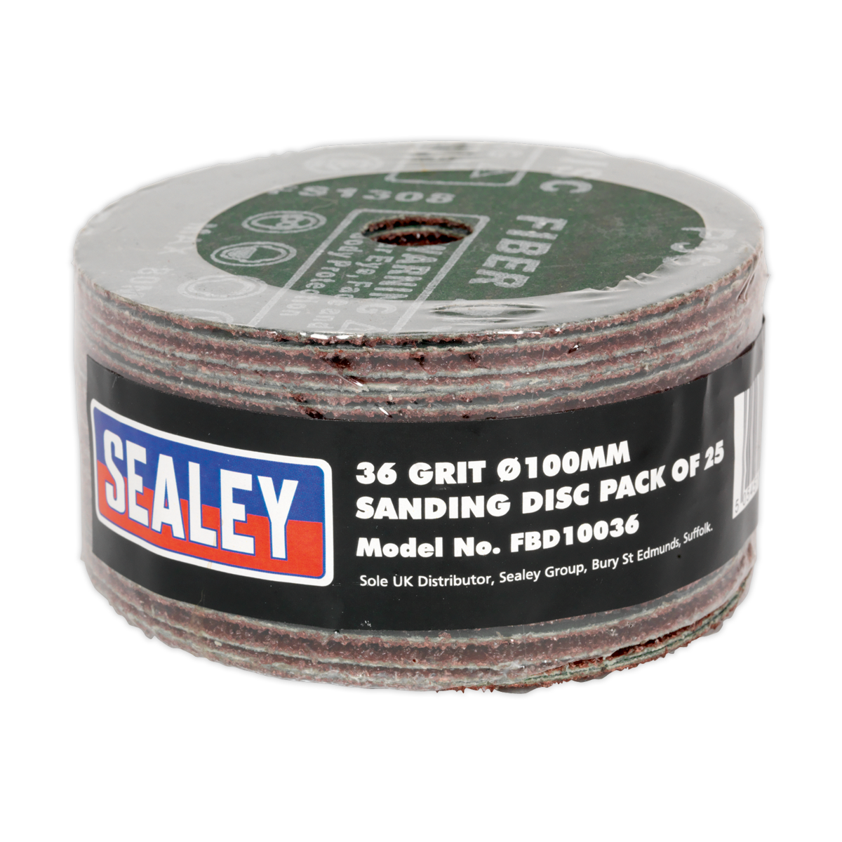 100mm Sanding Disc 36Grit - Pack of 25