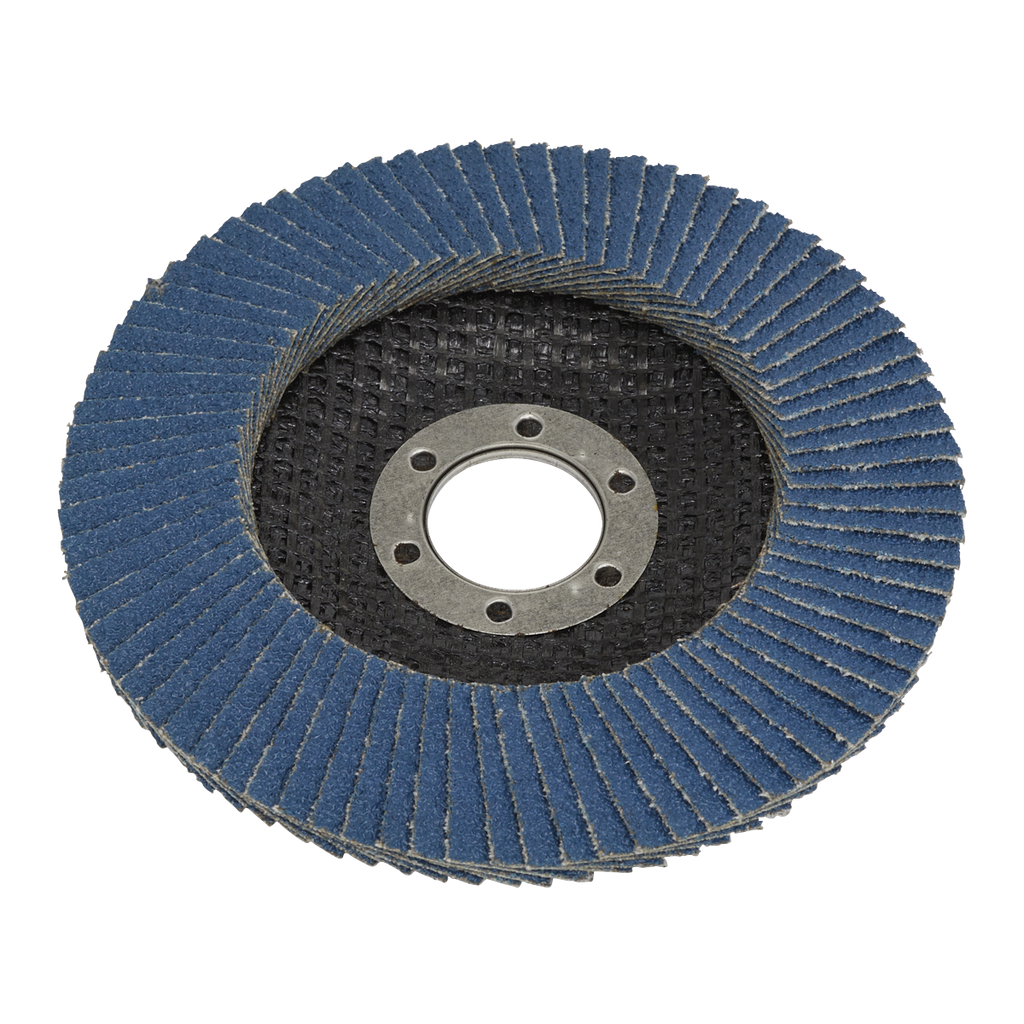115mm Zirconium Flap Discs 80Grit 22mm Bore - Pack of 10