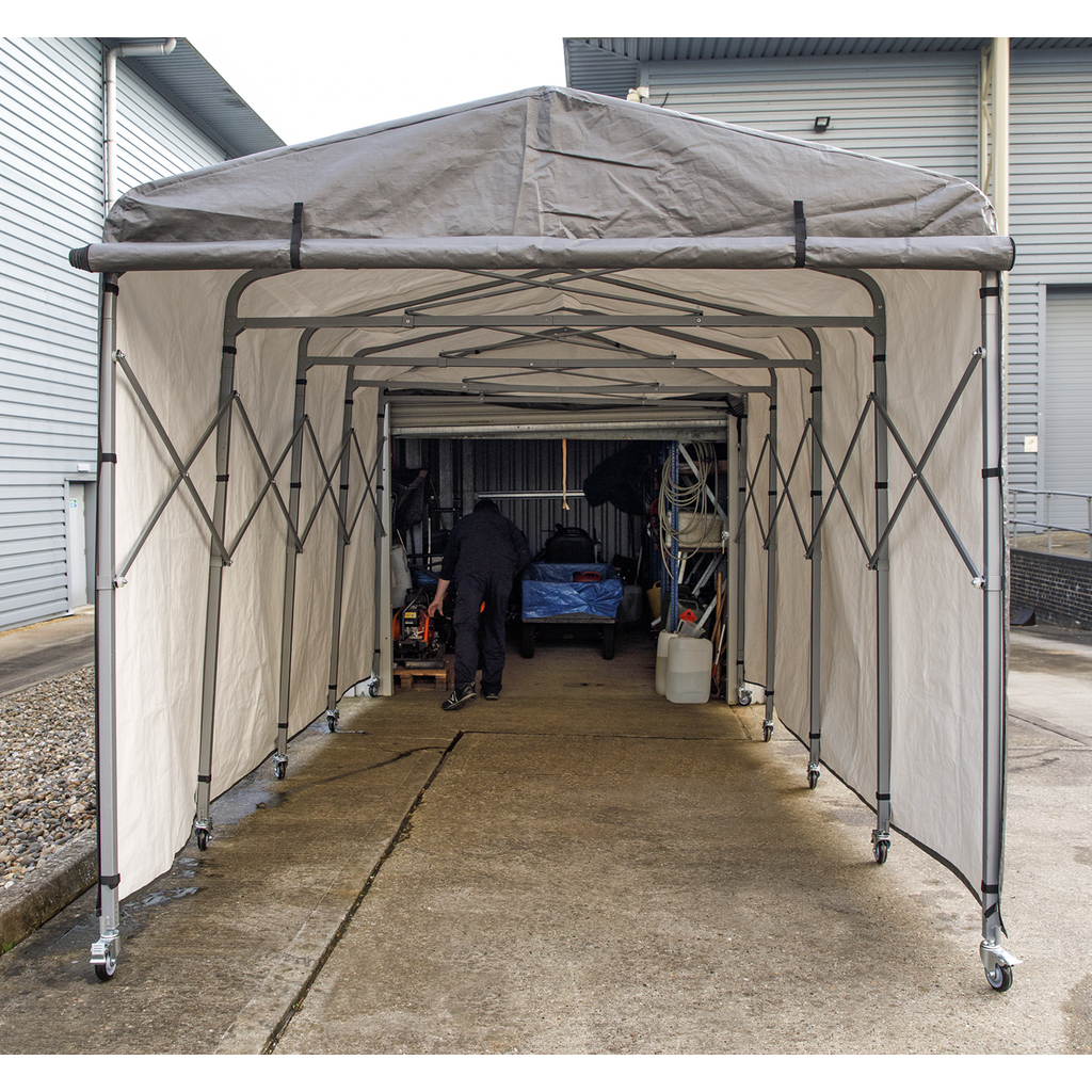 Extending Steel Garage Extension 2.5 x 4.5 x 2.5m