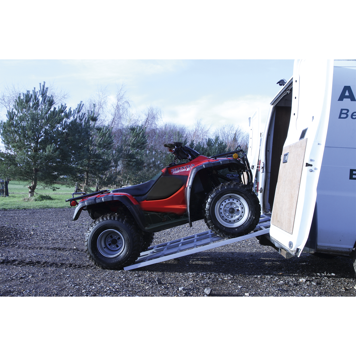 Motorcycle/Trike/ATV & Mini Tractor Ramp Wide Tri-Fold, 680kg (FLR680T)