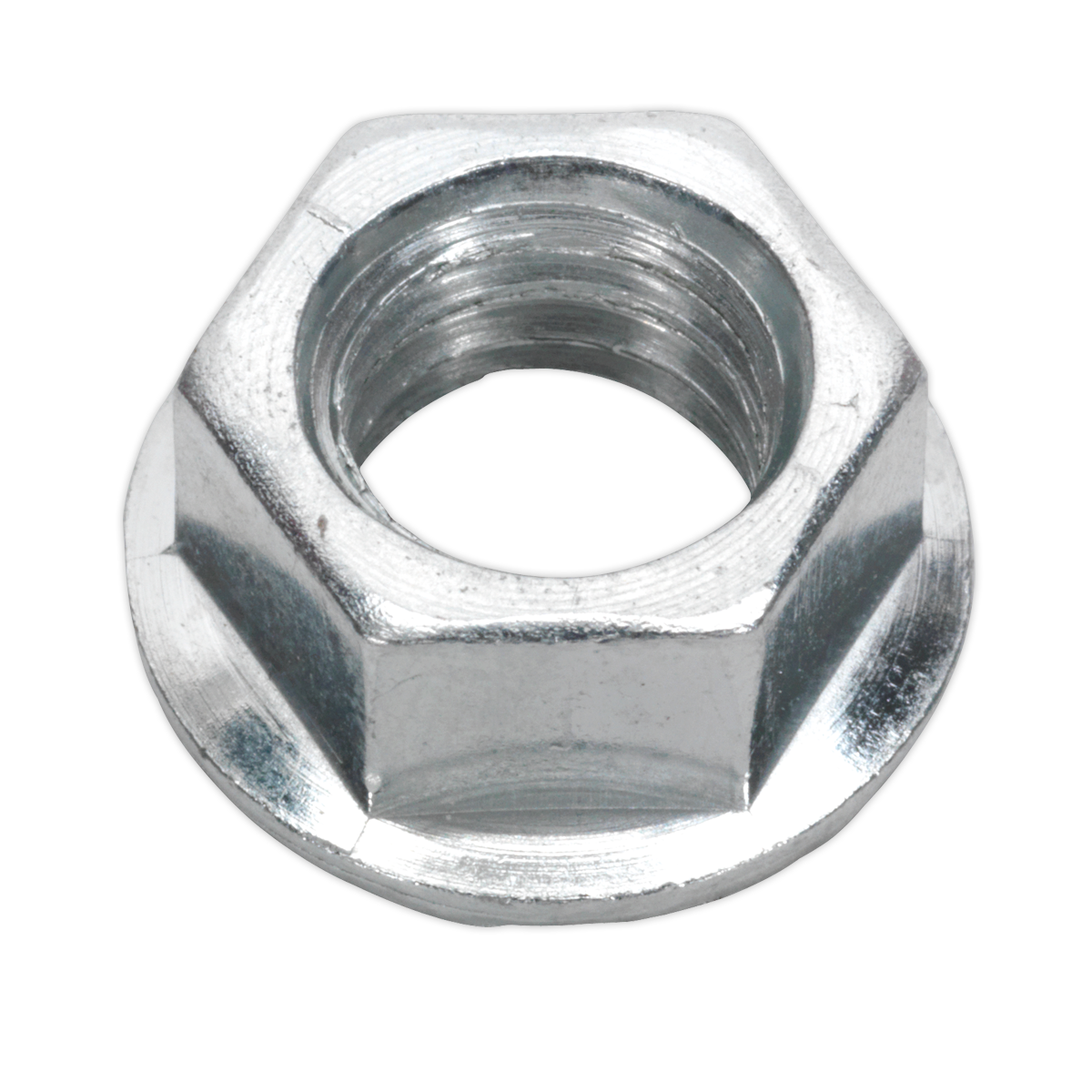Zinc Plated Serrated Flange Nut M10 - Pack of 100