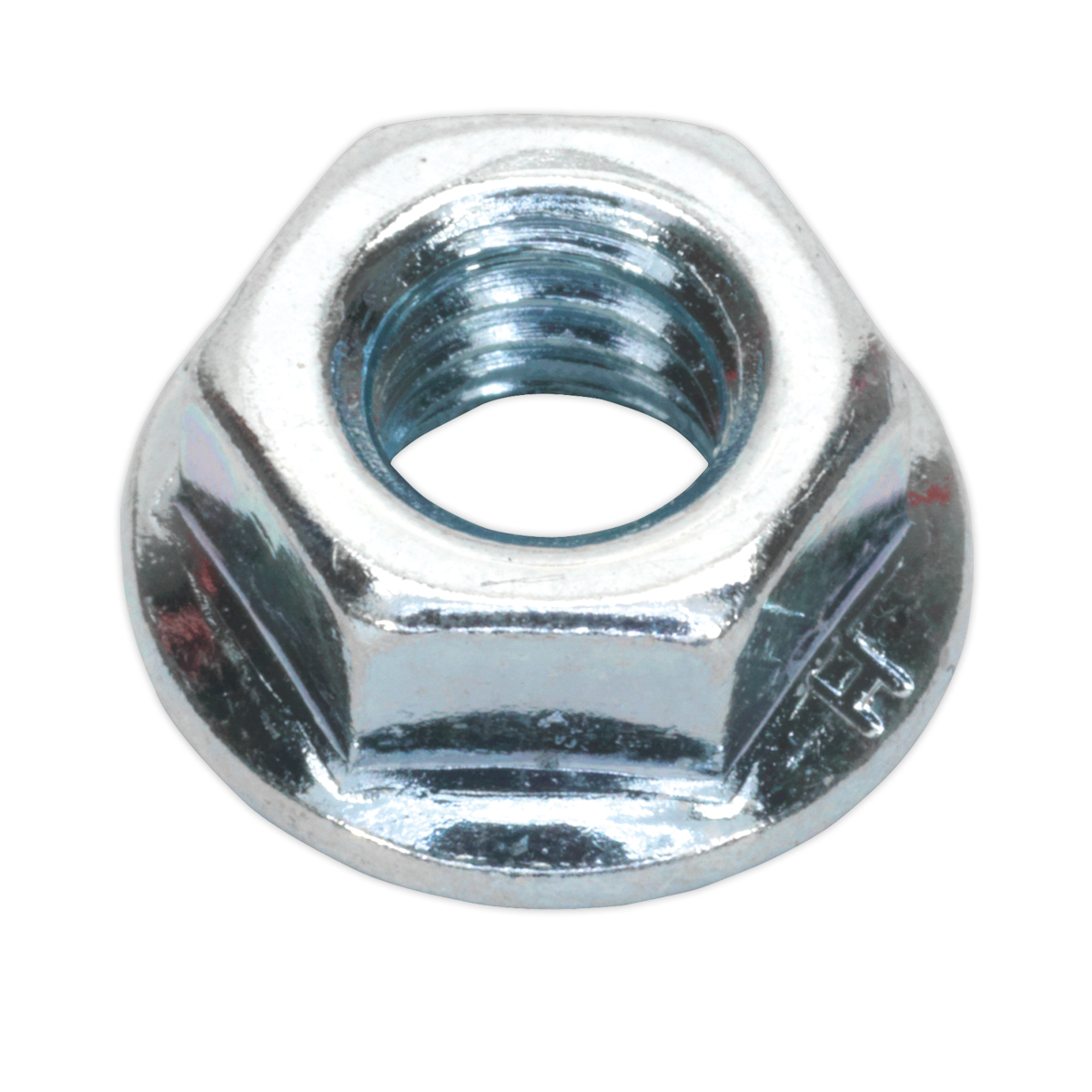 Zinc Plated Serrated Flange Nut M8 - Pack of 100