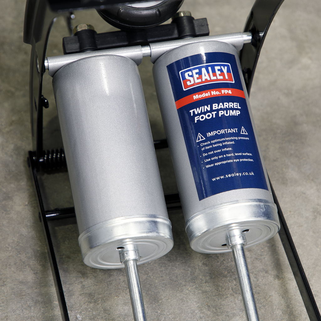 Twin Barrel Foot Pump