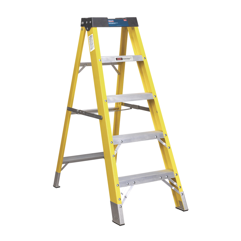 Fibreglass Step Ladder 4-Tread - EN 131