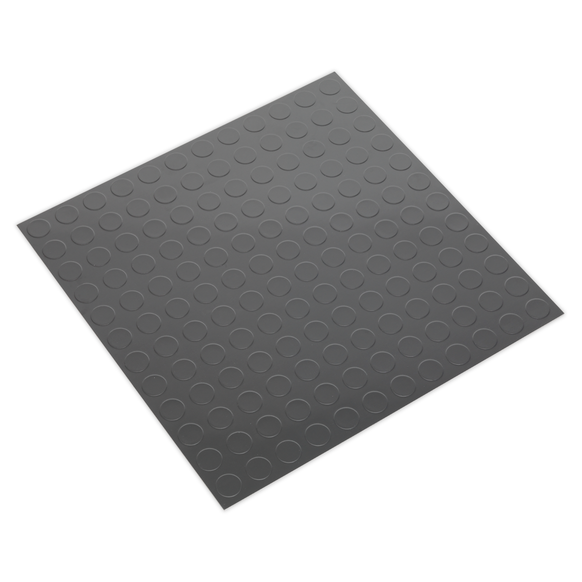 Vinyl Floor Tile with Peel & Stick Backing Silver Coin - Pac
