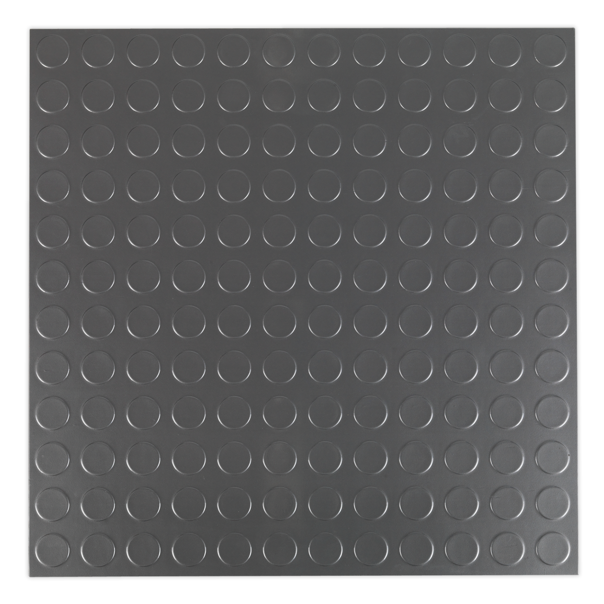 Vinyl Floor Tile with Peel & Stick Backing Silver Coin - Pac