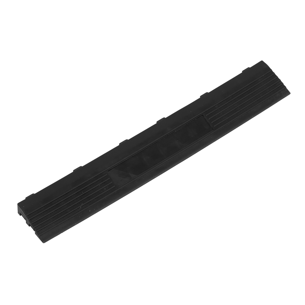 Polypropylene Floor Tile Edge 400 x 60mm, Black Female - Pac