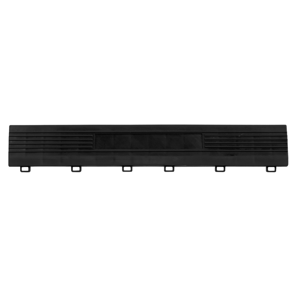 Polypropylene Floor Tile Edge 400 x 60mm, Black Female - Pac