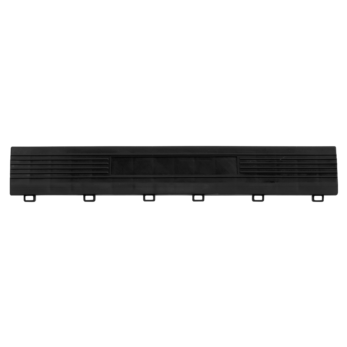 Polypropylene Floor Tile Edge 400 x 60mm, Black Female - Pac