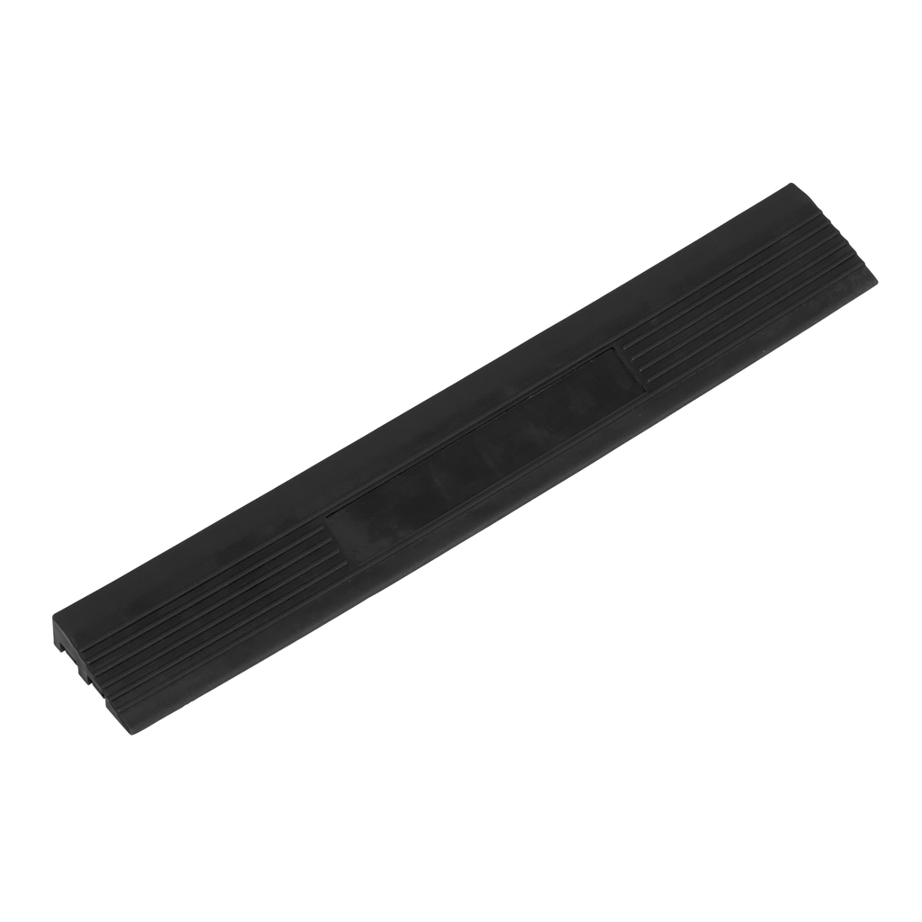 Polypropylene Floor Tile Edge 400 x 60mm, Black Male - Pack