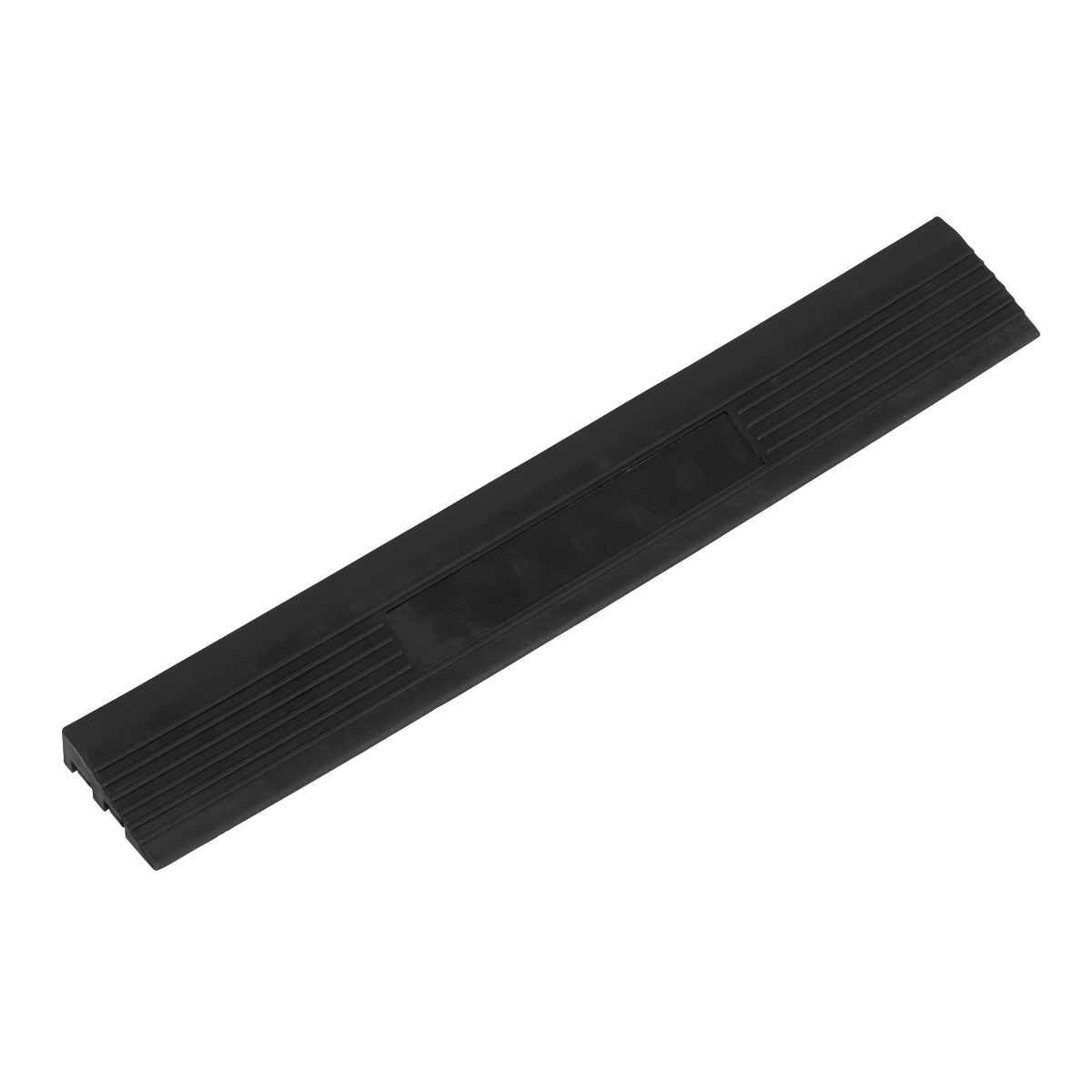 Polypropylene Floor Tile Edge 400 x 60mm, Black Male - Pack