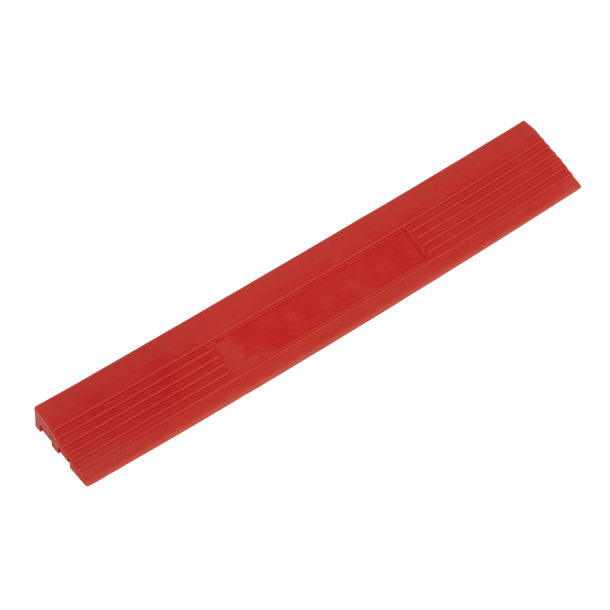 Polypropylene Floor Tile Edge 400 x 60mm, Red Male - Pack of