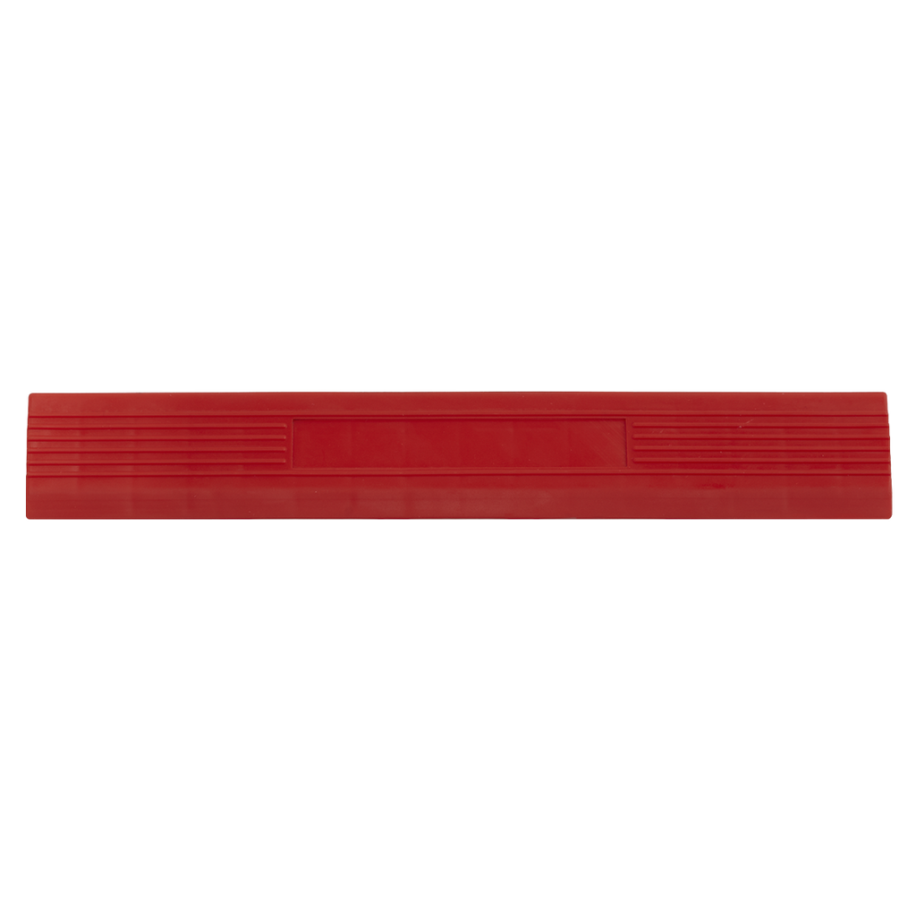 Polypropylene Floor Tile Edge 400 x 60mm, Red Male - Pack of