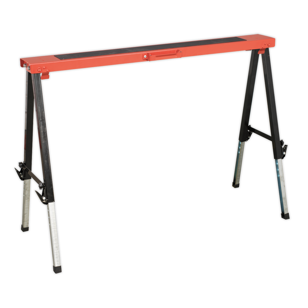Fold Down Trestle with Adjustable Legs 150kg Capacity