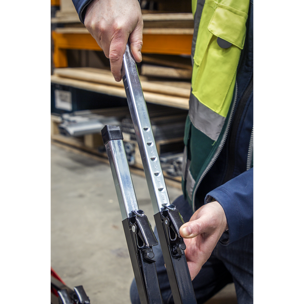 Fold Down Trestle with Adjustable Legs 150kg Capacity