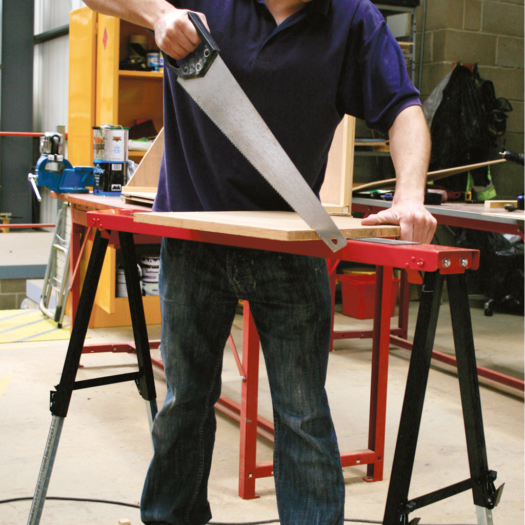 Fold Down Trestle with Adjustable Legs 150kg Capacity