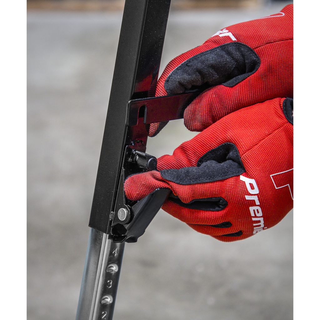 Fold Down Trestle with Adjustable Legs 150kg Capacity