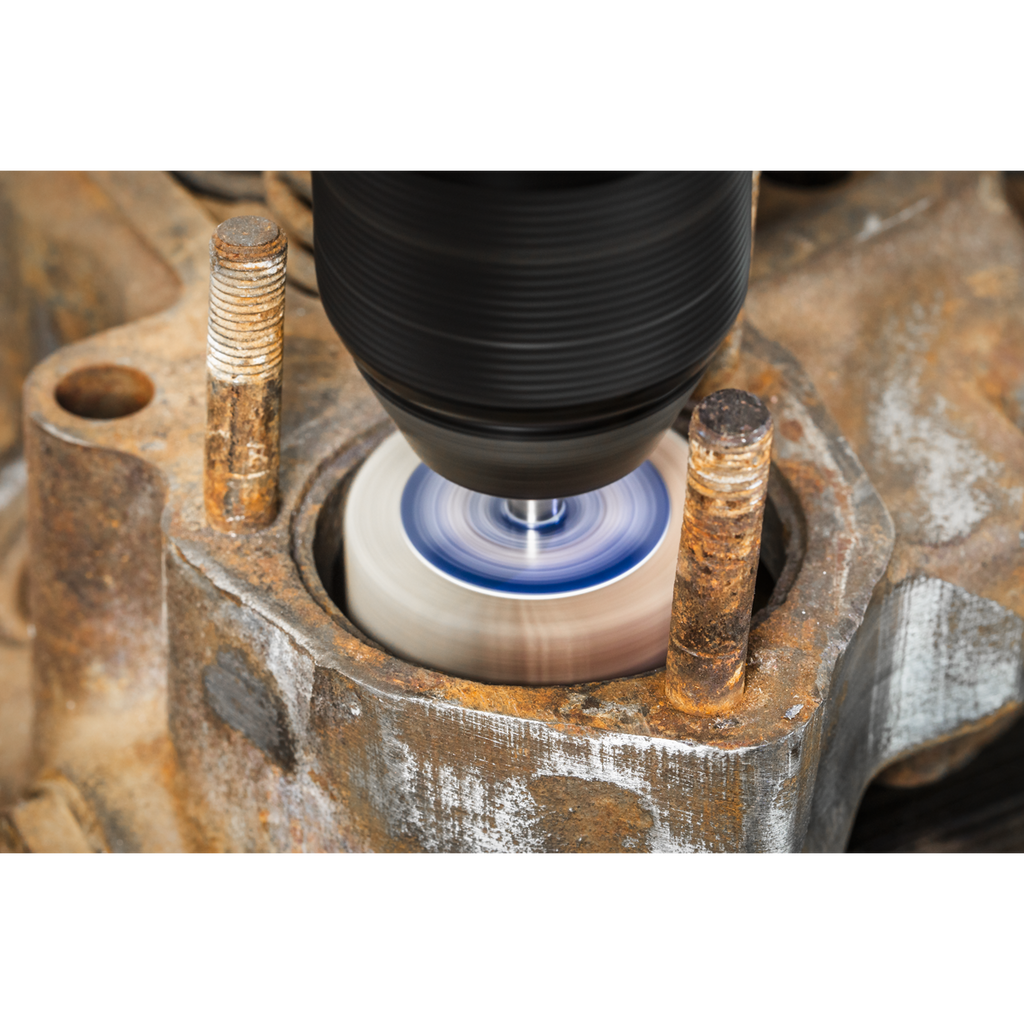 40 x 30mm Abrasive Flap Wheel with 6mm Shaft 40Grit - Pack o