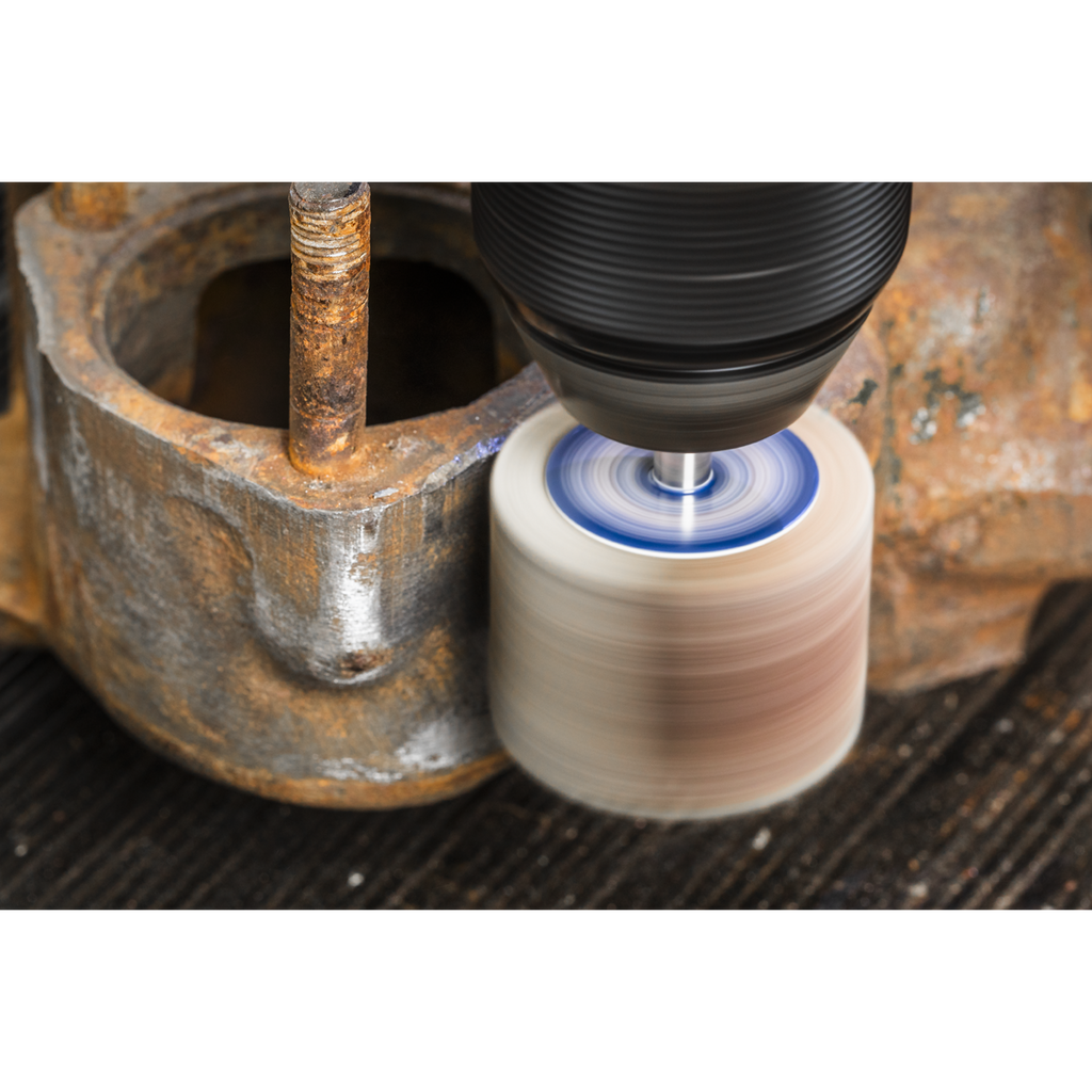40 x 30mm Abrasive Flap Wheel with 6mm Shaft Assorted Grit -