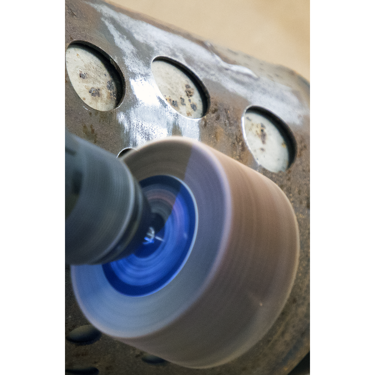 80 x 40mm Abrasive Flap Wheel on 6mm Shaft Assorted Grit - P