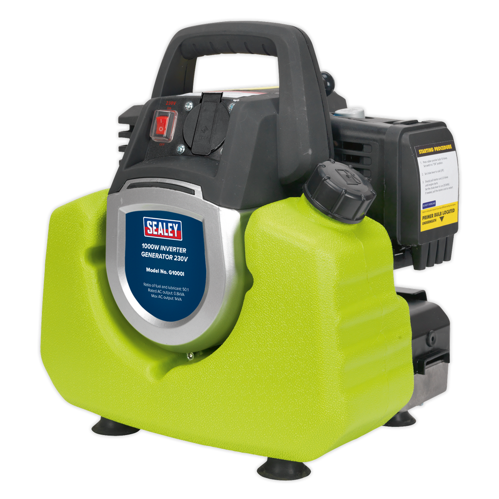 Petrol Inverter Generator, 2-Stroke Engine, 1000W 230V (G1000I)