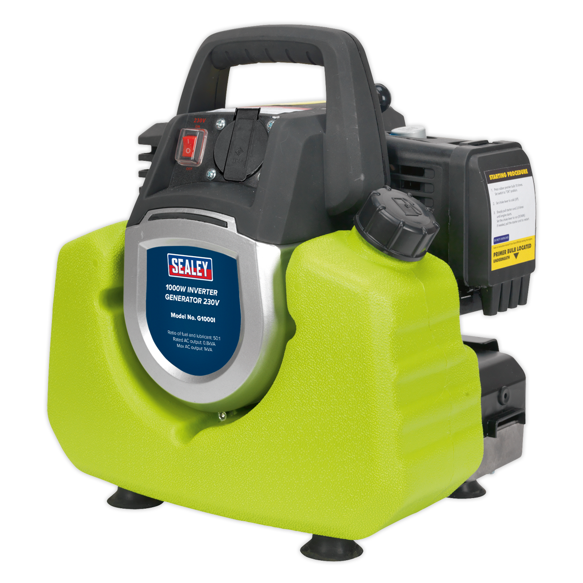 Petrol Inverter Generator, 2-Stroke Engine, 1000W 230V (G1000I)