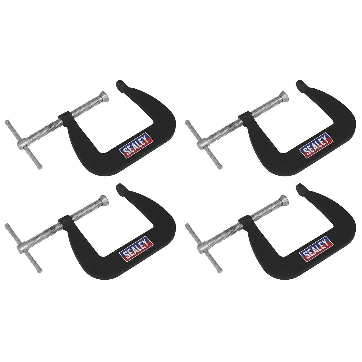 Junior C-Clamp Set 64 x 64mm 4pc