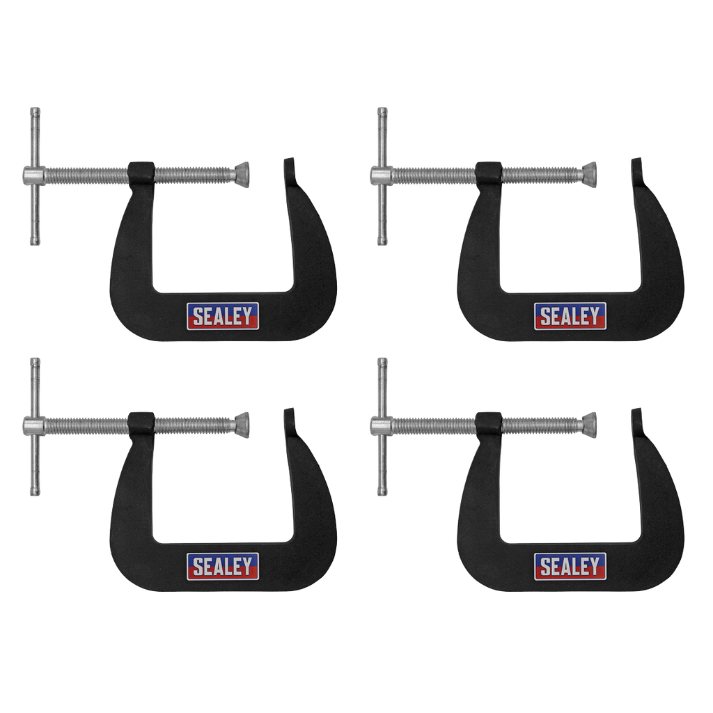 Junior C-Clamp Set 64 x 64mm 4pc