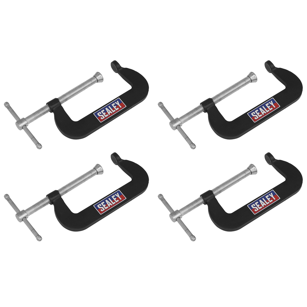 Junior C-Clamp Set 76 x 35mm 4pc