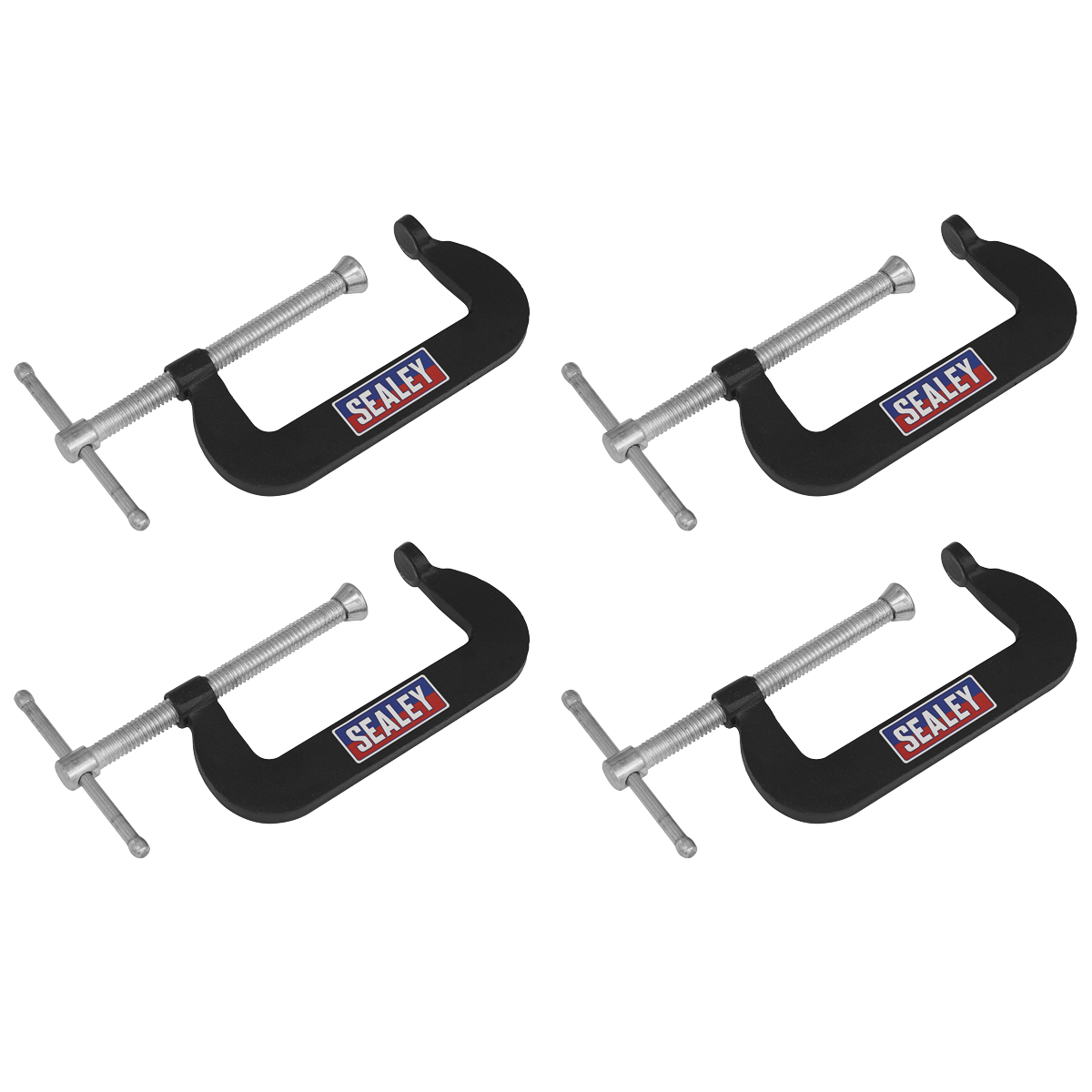 Junior C-Clamp Set 76 x 35mm 4pc