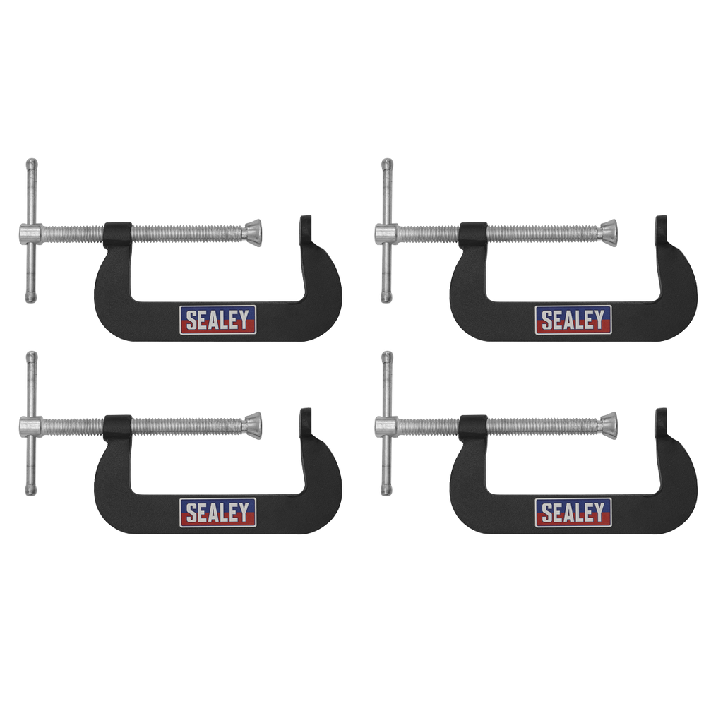 Junior C-Clamp Set 76 x 35mm 4pc