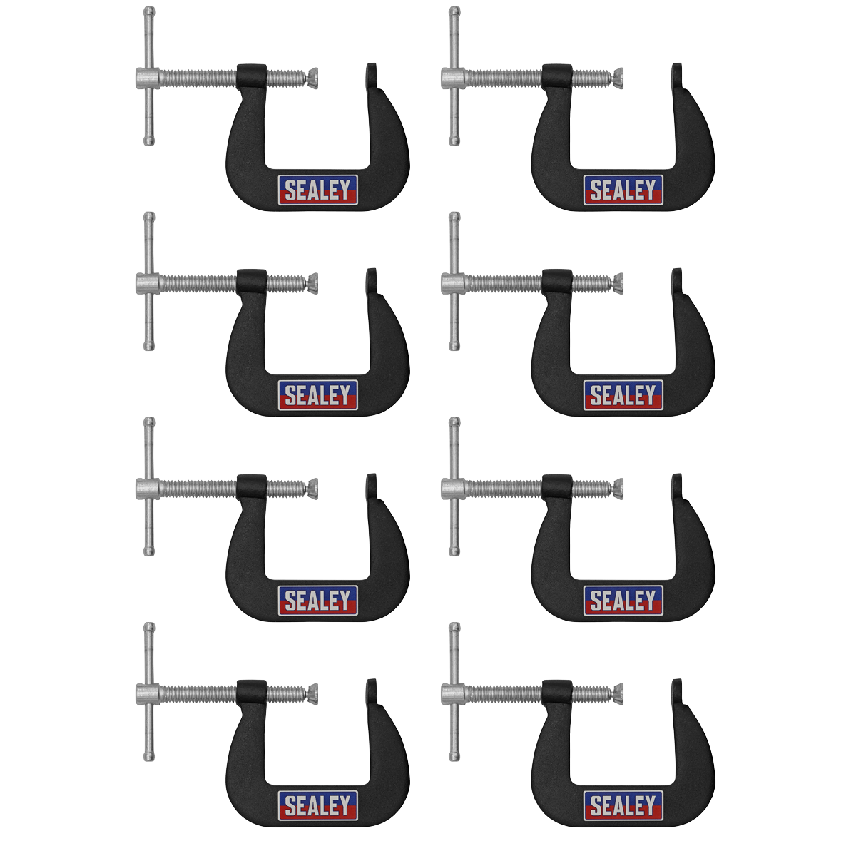 Junior C-Clamp Set 38 x 38mm 8pc
