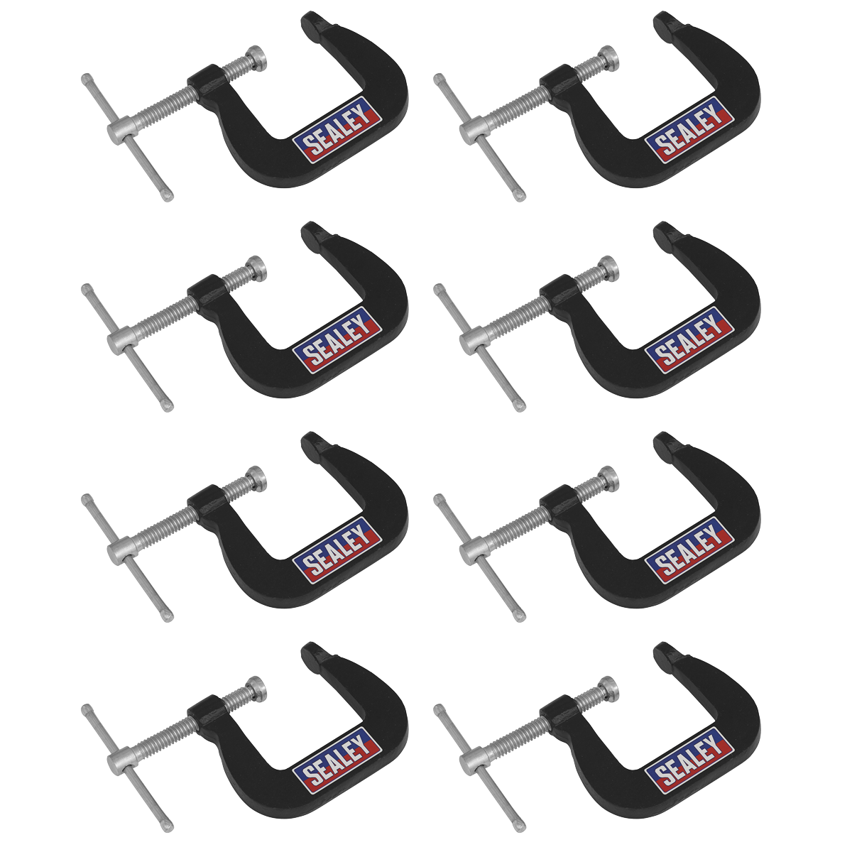 Junior C-Clamp Set 28 x 28mm 8pc