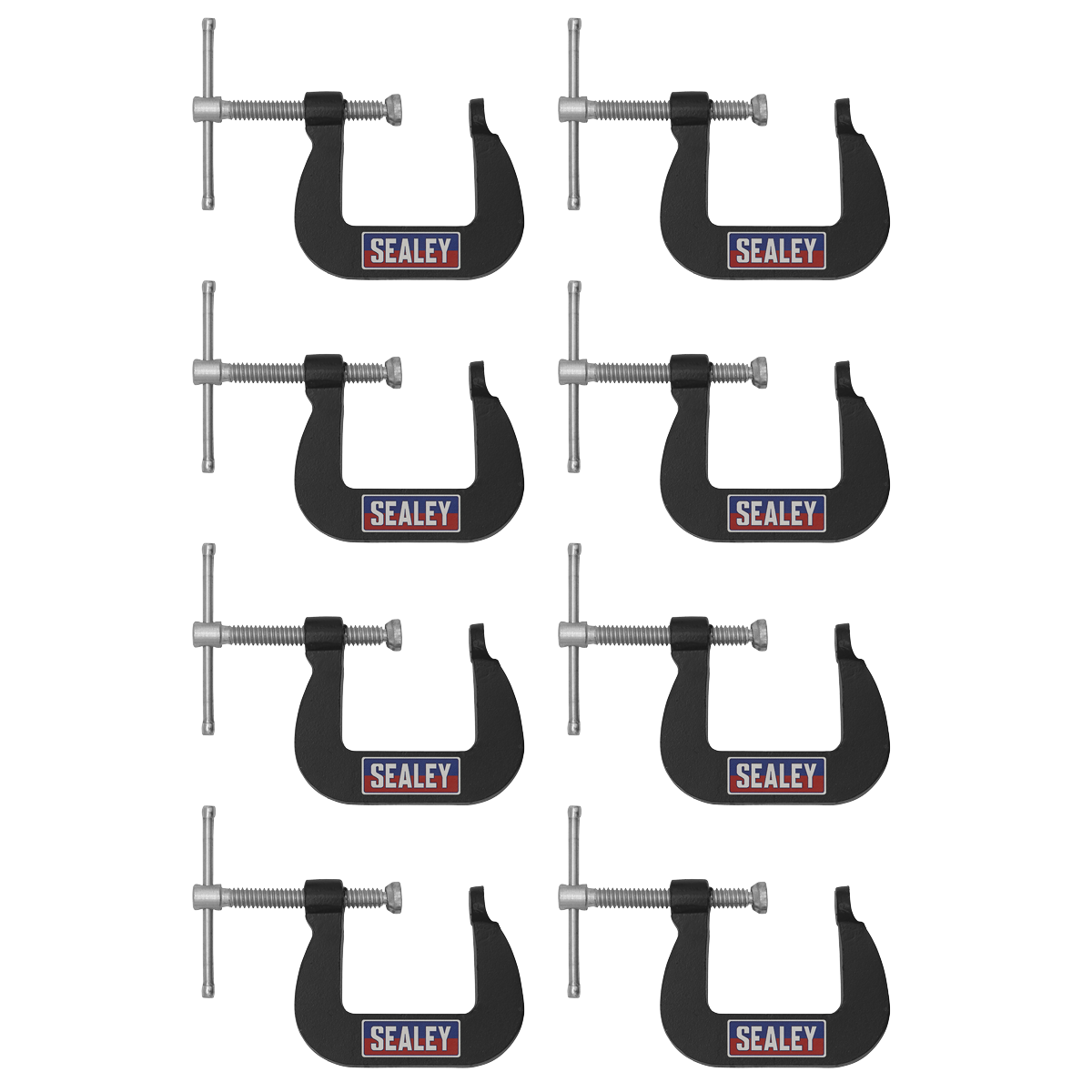 Junior C-Clamp Set 28 x 28mm 8pc