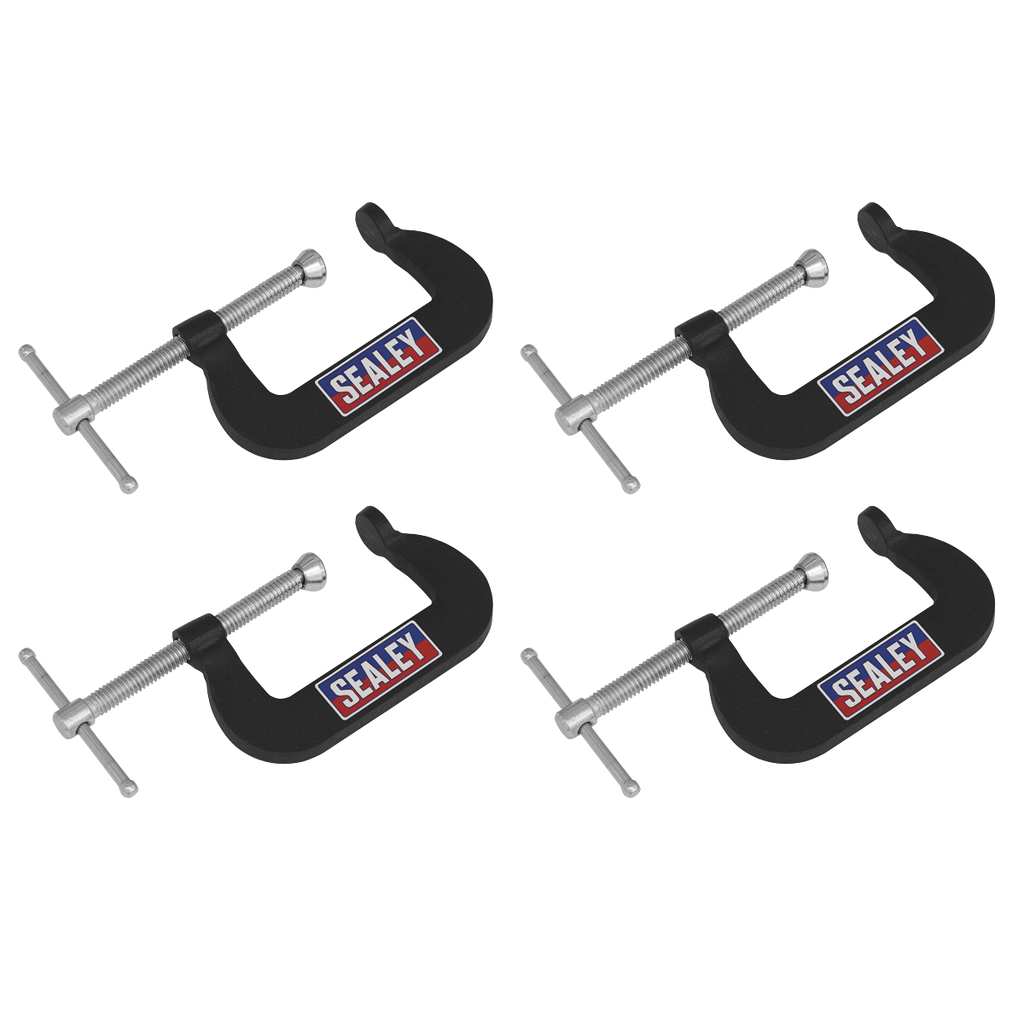 Junior C-Clamp Set 51 x 32mm 4pc