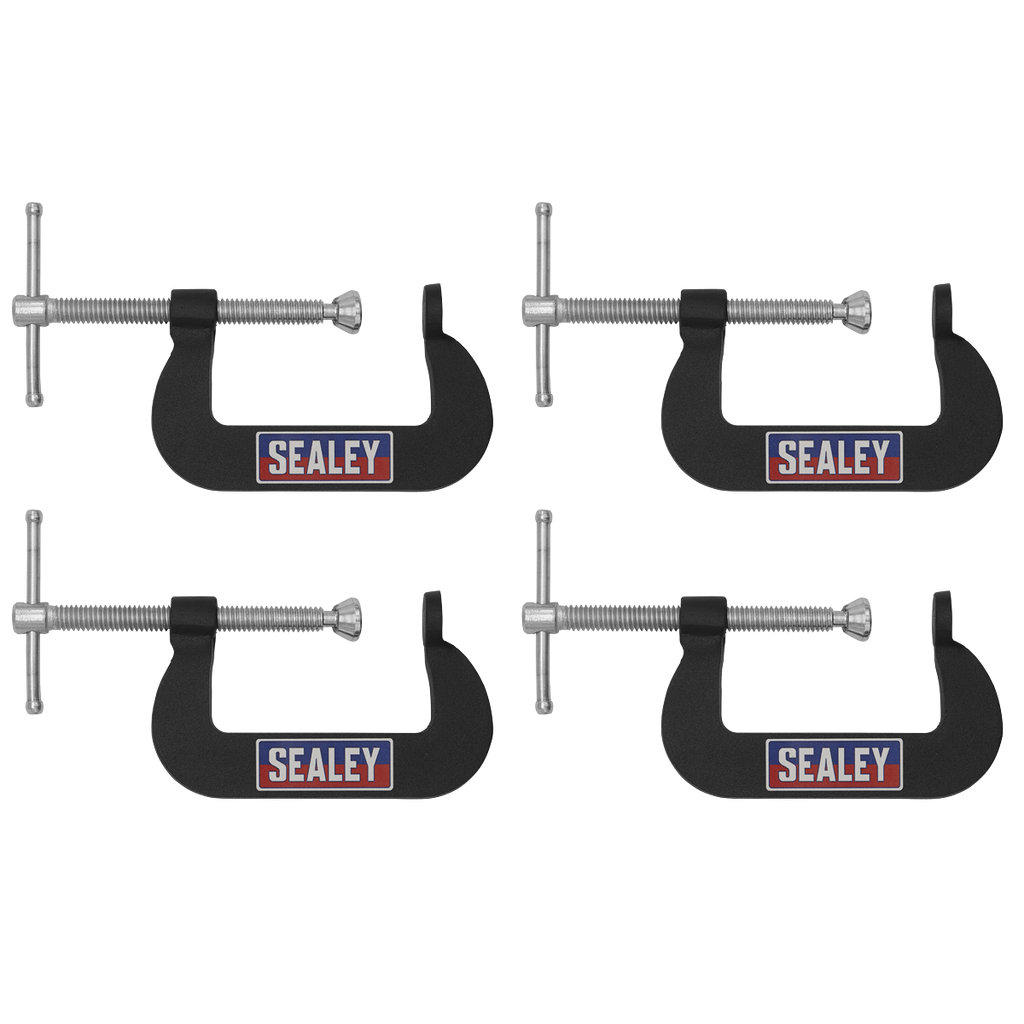 Junior C-Clamp Set 51 x 32mm 4pc