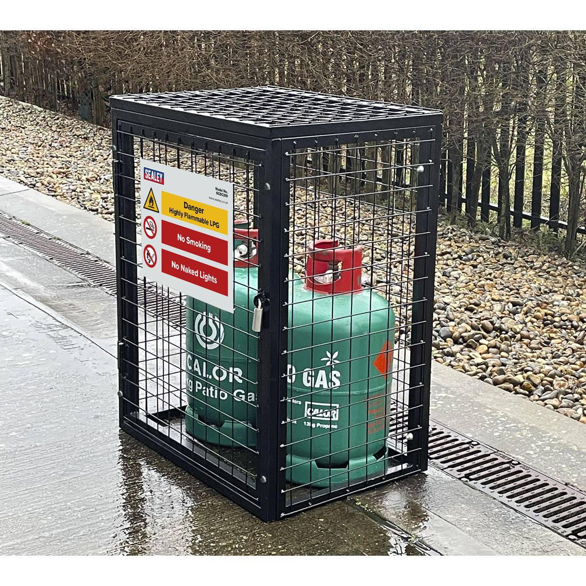 Gas Cylinder Safety Cage -  2 x 19kg