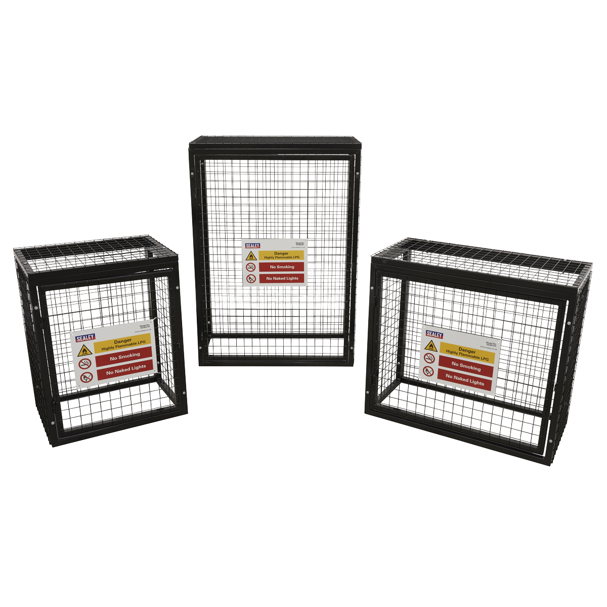 Gas Cylinder Safety Cage - 3 x 19kg