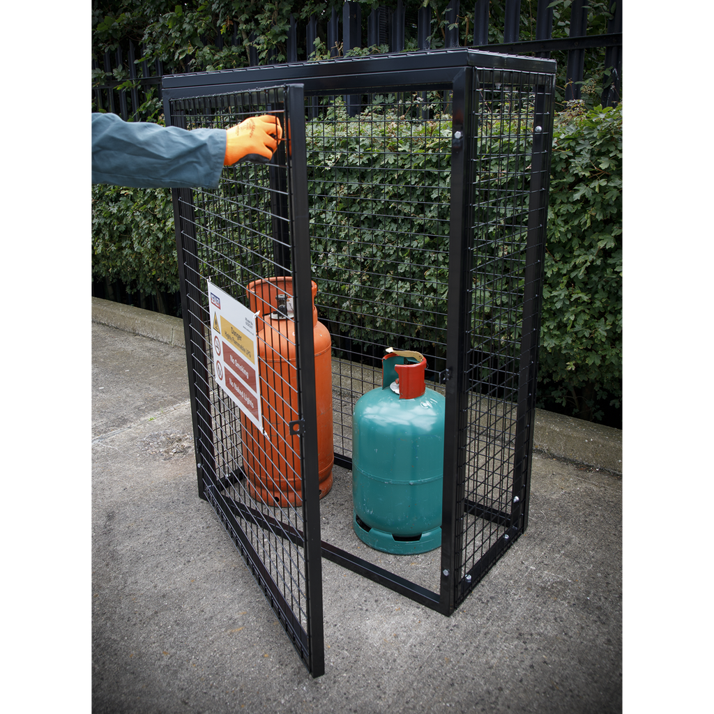 Gas Cylinder Safety Cage - 2 x 47kg