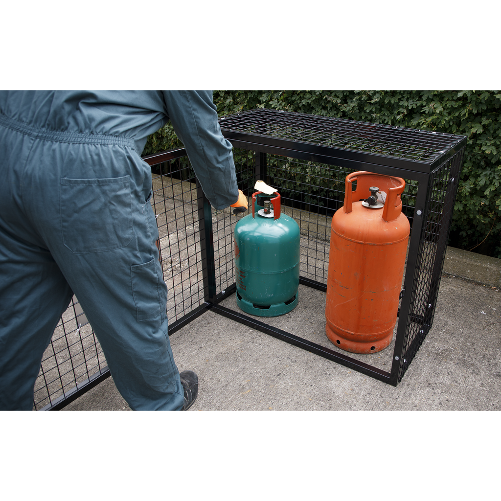 Gas Cylinder Safety Cage - 3 x 19kg