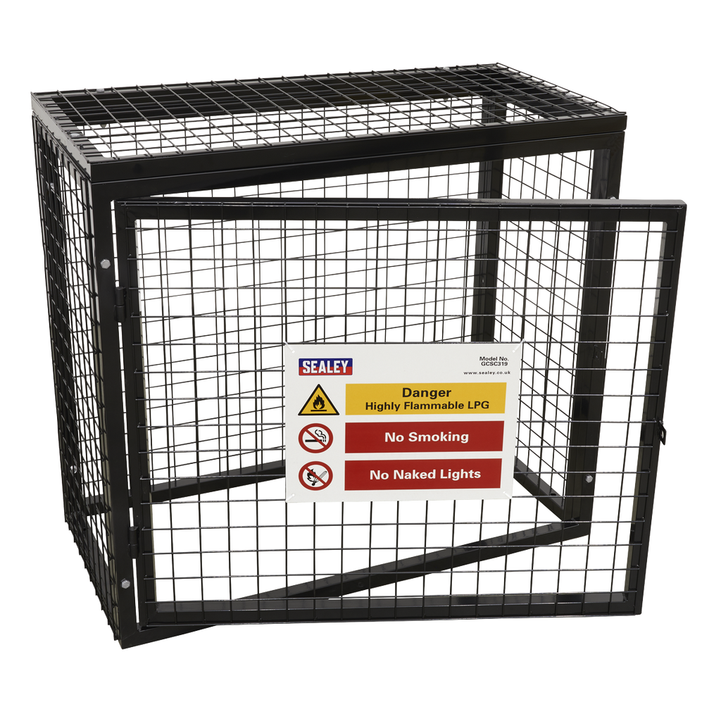 Gas Cylinder Safety Cage - 3 x 19kg