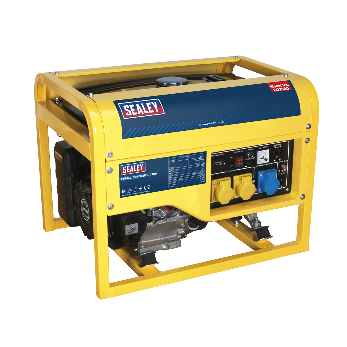 6000W Generator 13hp 4-Stroke Engine 110/230V