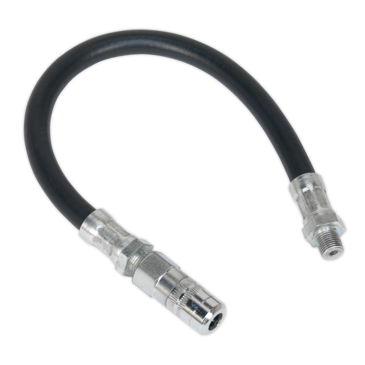 Flexible Rubber Grease Gun Delivery Hose with 4-Jaw Connector 300mm 1/8"BSP Gas