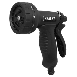 Sealey GH30E Expandable Flexible Water Garden Hose 17mm with Spray Gun, 30 Metre, Black