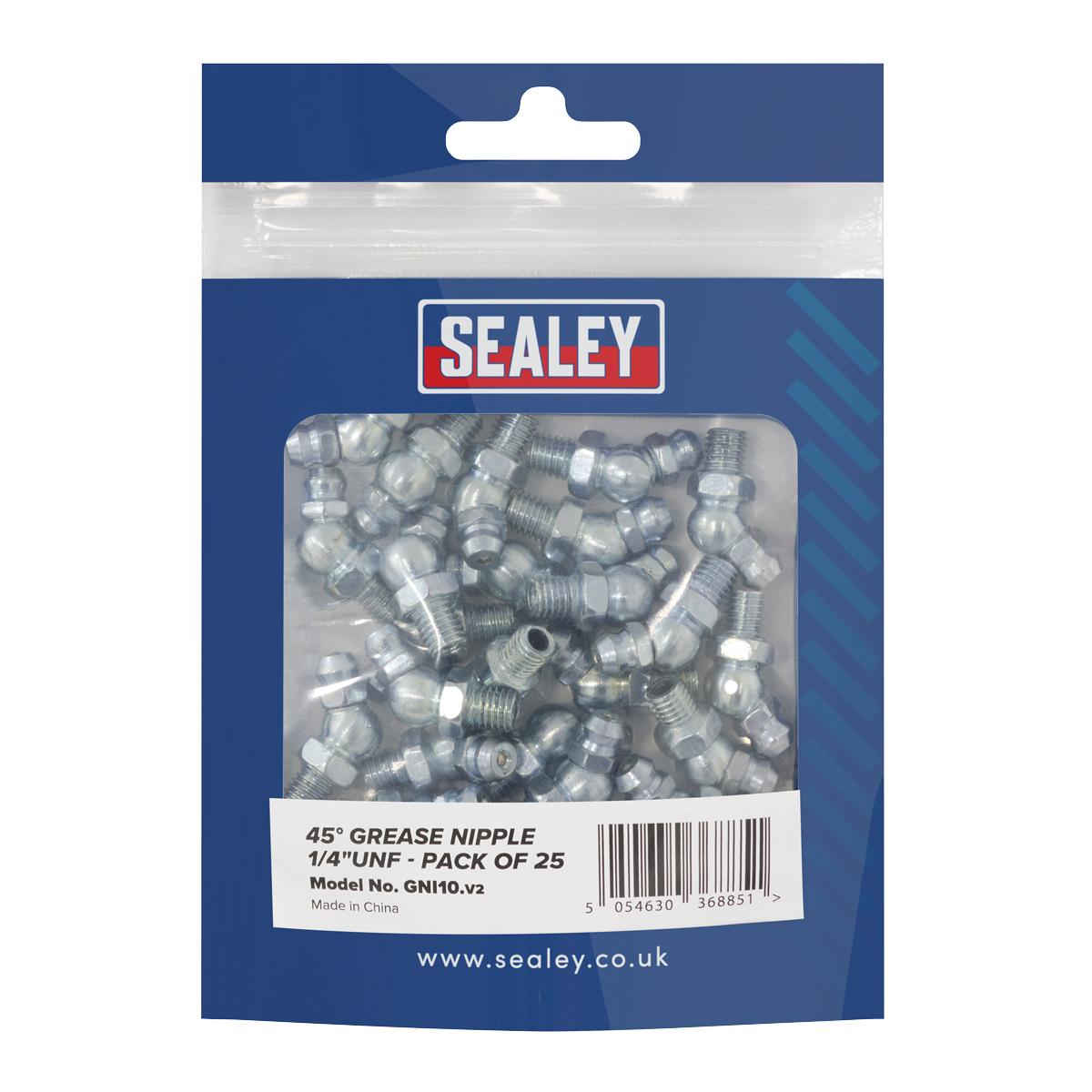 45° Grease Nipple 1/4"UNF - Pack of 25