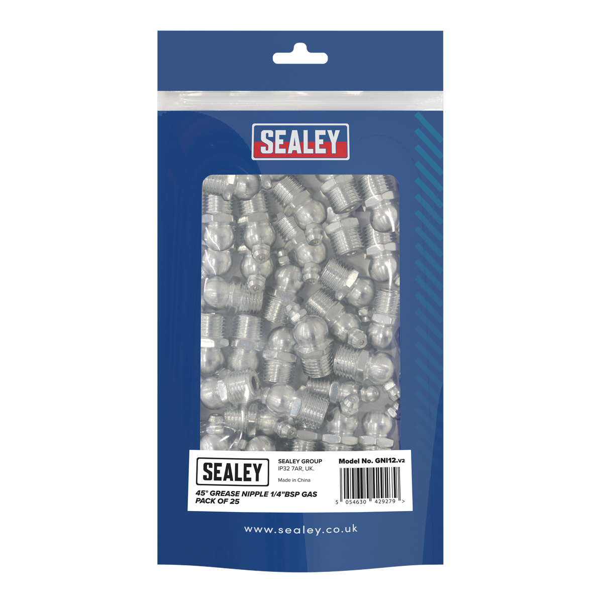 45° Grease Nipple 1/4"BSP Gas - Pack of 25