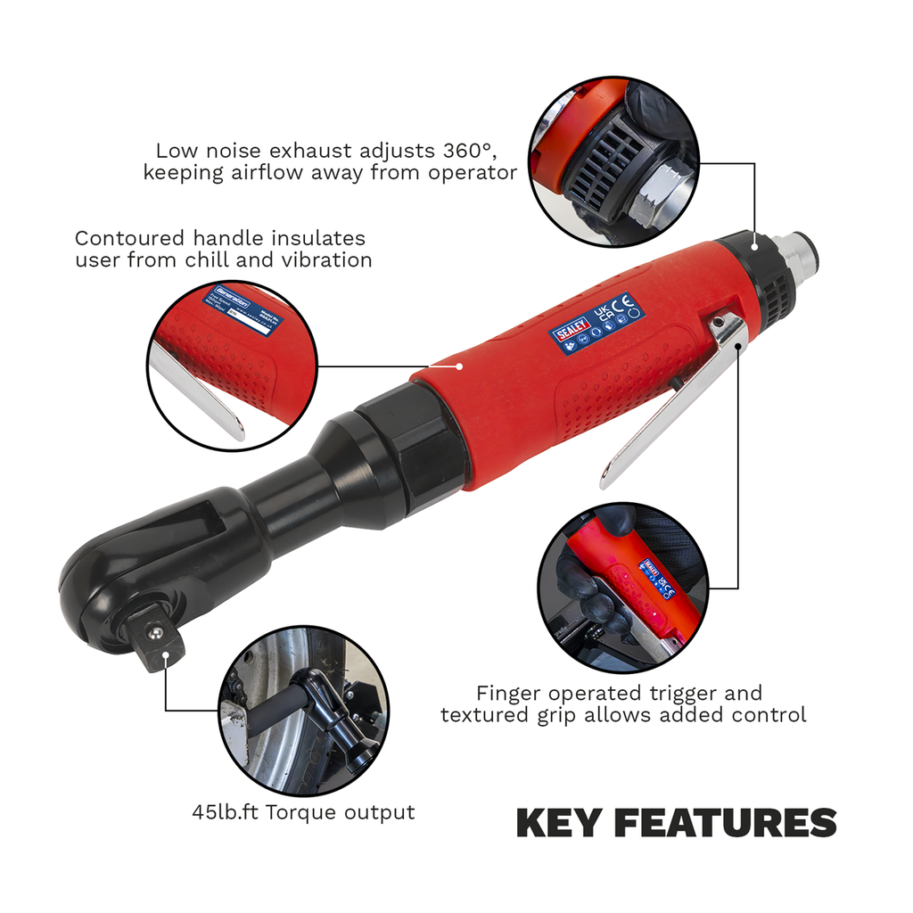 Generation Air Ratchet Wrench 1/2"Sq Drive