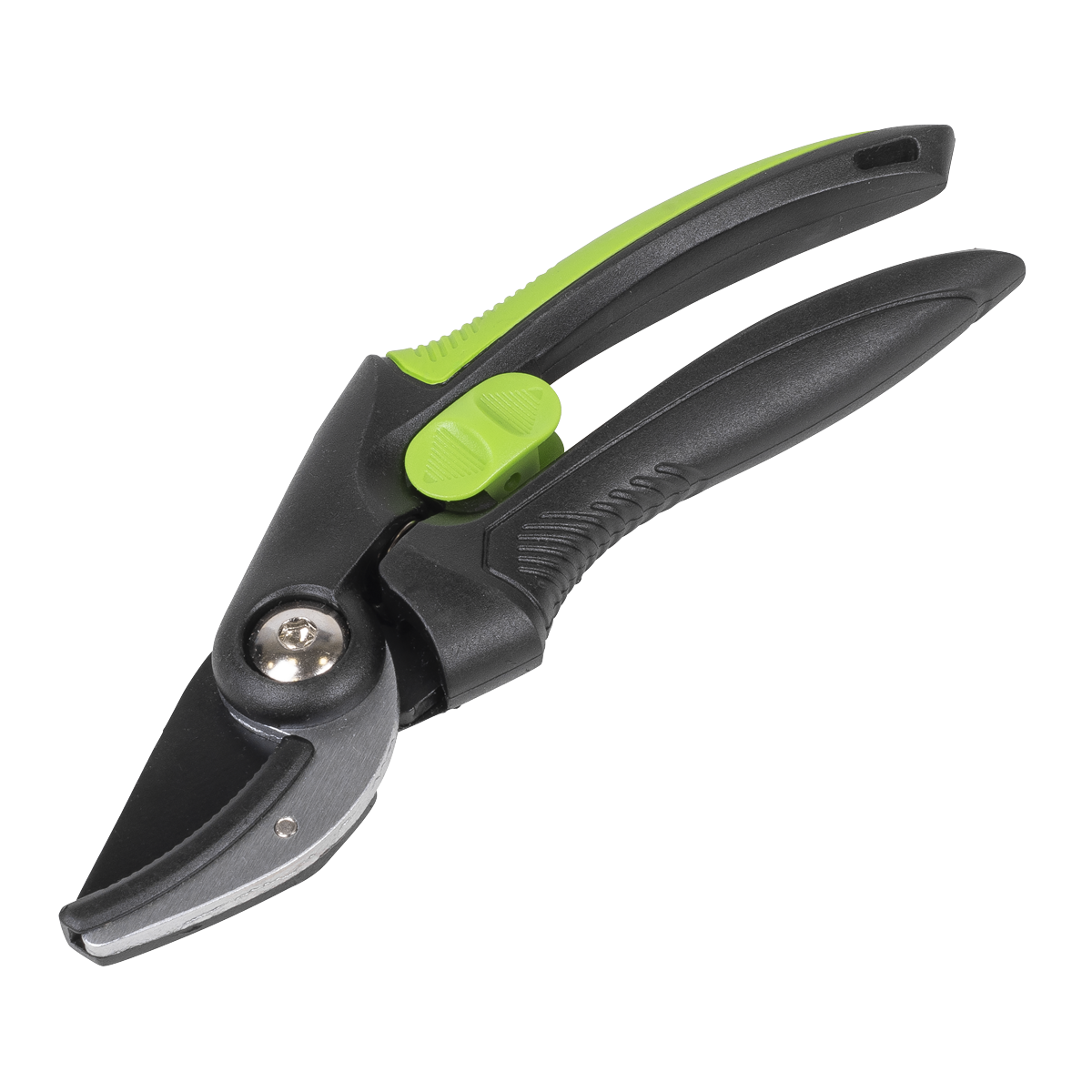 Anvil Secateurs with Soft Grip Handle, Safety Lock & Carbon Steel Blade, 208mm